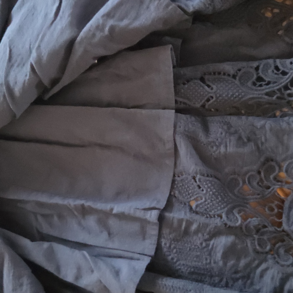Everleigh Navy Lace Wrap Dress Size Small - Picture 14 of 16